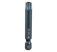 sourcing map T40 Torx Screwdriver Bit 1/4" Hex Shank 2" Long S2 Steel Magnetic 6 Point Screw Driver Bits Industrial Grade Tamper Proof Star Drill Bits with Hole Torx Head