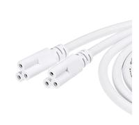 sourcing map T5 T8 LED Tube Connector Cable 2M Female to Female End Extension Cord for LED Integrated Light Tube, Pack of 2