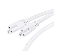 sourcing map T5 T8 LED Tube Connector Cable 50CM Female to Female End Extension Cord for LED Integrated Light Tube, Pack of 2