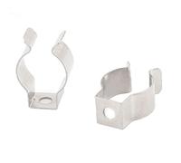 sourcing map T5 U Clips Holder Bracket for LED Light Tube, LED Fluorescent Tube Replacement Mounting Accessories, Stainless Steel Lamp Support to Prevent Sagging, Pack of 2