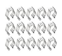 sourcing map T8 U Clips Holder Bracket for LED Light Tube, LED Fluorescent Tube Replacement Mounting Accessories, Nickel-Plated Manganese Steel Lamp Support to Prevent Sagging, Pack of 15