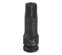 sourcing map T90 Torx Bit Socket 1/2" Drive 6 Point Torx Star Screwdriver Socket Adapter CR-MO Steel Lengthen Impact Bit Sockets for Electric Ratchet Wrenches Fastening Screws