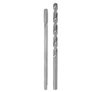 sourcing map Tap & Bit Sets, M8 x 1.25 H2 Straight Flute Machine Thread Milling Tap 150mm Extra Long, 8mm High Speed Steel (HSS) Twist Drill Bit