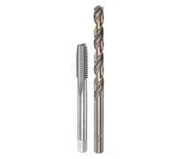 sourcing map Tap & Bit Sets, M8 x 1.25 H2 Straight Flute Machine Thread Milling Tap, 6.8mm M35 Cobalt High Speed Steel (HSS-CO) Twist Drill Bit