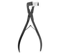 sourcing map Tape in Hair Extensions Pliers 8" Stainless Steel Flat Surface Sealing Hair Extension Plier Extensions Tape Sealing Clamp Pliers Tool for Women Hair, Black
