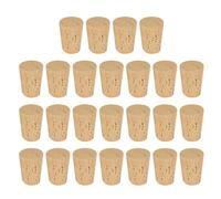 sourcing map Tapered Cork, 17.5x13.5x22.2mm Natural Wooden Leakproof Soft Cork Stoppers for Wine Beer Bottle Crafts Corks Plug Replacement Laboratory Supplies, Light Wood Color, Pack of 25