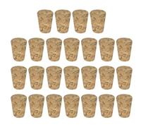 sourcing map Tapered Cork, 19x13x24mm Wooden Leakproof Soft Cork Stoppers for Wine Beer Bottle Crafts Corks Plug Replacement Laboratory Supplies, Dark Wood Color, Pack of 15