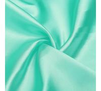 sourcing map Teal Blue Satin Fabric by the Yard,1.6 Yards 39.4" Wide