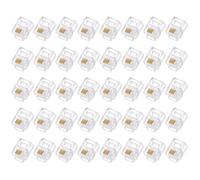 sourcing map Telephone Modular Plug Male RJ11 Connectors, Copper Core 6P4C Clear 40pcs