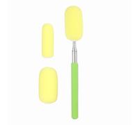 sourcing map Telescoping Sponge Stick for Pottery, 27 Inch Length Detachable Pottery Sponges Tools with 4 Detachable Heads for Clay Shaping & Clean Up Excess Water, Light Green/Yellow
