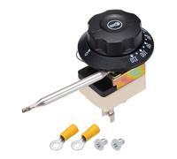 sourcing map Temperature Control Switch 250V, 25A 30-110°C Capillary Thermostat Temperature Control Switch for Ovens Fryers Refrigerator Heaters