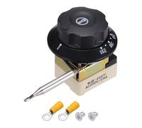 sourcing map Temperature Control Switch 250V, 25A 60-200°C Capillary Thermostat Temperature Control Switch for Ovens Fryers Refrigerator Heaters