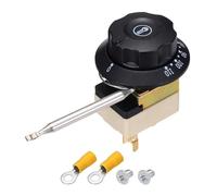 sourcing map Temperature Control Switch 250V, 32A 30-110°C Capillary Thermostat Temperature Control Switch for Ovens Fryers Refrigerator Heaters