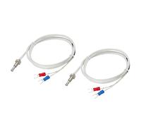 sourcing map Temperature Sensor 2pcs M6 Screw Temperature Probes Thermocouple E Type 3.3ft Insulated Wire 0 to 400°C(32 to 752°F)
