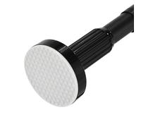 sourcing map Tension Curtain Rod, 36" to 63" Adjustable Curtain Rod No Drilling Shower Curtain Rod Carbon Steel Expandable Tension Rod for Window, Doorway, Wardrobe, Black