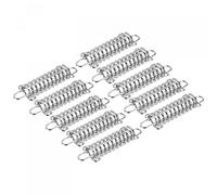 sourcing map Tent Spring Buckle, 120x37mm Heavy Type Stainless Steel Rope Tensioner Accessories for Awning Tarps Wire Racks, Pack of 10