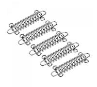 sourcing map Tent Spring Buckle, 90x30mm Heavy Type Stainless Steel Rope Tensioner Accessories for Awning Tarps Wire Racks, Pack of 2