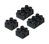 sourcing map Terminal Block 2 Positions 3Positions 500V 10A Dual Row Screw Terminal Strip Blocks Terminals Barrier Strip Wire Connector 2 Set
