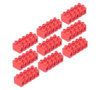 sourcing map Terminal Block 5 Positions 600V 36A Dual Row Screw Terminal Strip Blocks Terminals Barrier Strip Wire Connector 9Pcs