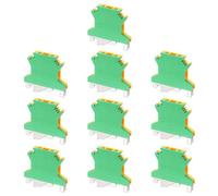 sourcing map Terminal Blocks 10 Pack UK2.5B Rail Mount Fuse Holder Screw Terminal Block Wire End Bracket Stopper Din Rail Screw Fixed Blue for DIY Electronic Circuits Machine Appliances