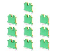 sourcing map Terminal Blocks 10 Pack UK6N Rail Mount Fuse Holder Screw Terminal Block Wire End Bracket Stopper Din Rail Screw Fixed Gray for DIY Electronic Circuits Machine Appliances