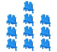 sourcing map Terminal Blocks 10 Pack USLKG2.5N Rail Mount Fuse Holder Screw Terminal Block Wire End Bracket Stopper Din Rail Screw Fixed for DIY Electronic Circuits Machine Appliances