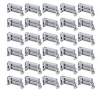 sourcing map Terminal Blocks 30 Pack TBR-F Rail Mount Fuse Holder Screw Terminal Block Wire End Bracket Stopper Din Rail Screw for DIY Electronic Circuits Machine Appliances, Gray