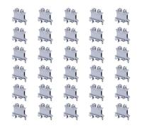 sourcing map Terminal Blocks 30 Pack UK-2.5B Rail Mount Fuse Holder Screw Terminal Block Wire End Bracket Stopper Din Rail Screw for DIY Electronic Circuits Machine Appliances, Gray