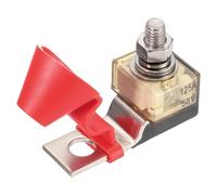 sourcing map Terminal Fuse, 125A Terminal Block Fuse, 58V DC Marine Rated Battery Fuse and Terminal Block, with 1-way waterproof battery fuse for the Circuit Protection of Automobiles Ships