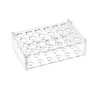 sourcing map Test Tube Rack Holder Lab Stand Acrylic 24-Well Clear for 12mm 13mm 14mm OD