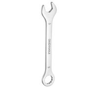 sourcing map Thin Combination Wrench 9mm Offset 6-Point Ended Box & 15° Angled Open End Mini Combination Wrench 30Cr13 Stainless Steel Quenching Polish Metric Spanner for Auto Repairs