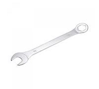 sourcing map Thin Combination Wrench with Offset 6-Point End and Angled Open End, Metric Mirror-Chrome Plated High Carbon Steel, for Household Repairs, 18mm