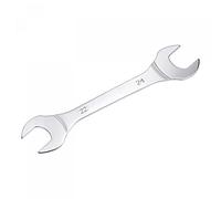 sourcing map Thin Open End Wrench, 22mm x 24mm Metric Mirror-Chrome Plated High Carbon Steel, for Household Maintenance and General Repairs