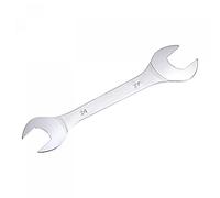 sourcing map Thin Open End Wrench, 24mm x 27mm Metric Mirror-Chrome Plated High Carbon Steel, for Household Maintenance and General Repairs