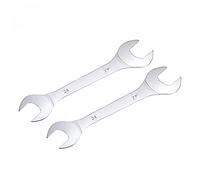 sourcing map Thin Open End Wrench, 24mm x 27mm Metric Mirror-Chrome Plated High Carbon Steel, for Household Maintenance and General Repairs, 2 Pcs