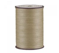 sourcing map Thin Waxed Thread 131 Yards 0.55mm Dia Polyester Wax-Coated String Cord for Machine Sewing Embroidery Hand Quilting Weaving, Khaki