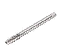 sourcing map Thread Milling Taps, 3/8-16 UNC High Speed Steel 6542 (HSS6542) 3 Straight Flutes Machine Screw Thread Threading Tap, 4" Length (Extra Long）