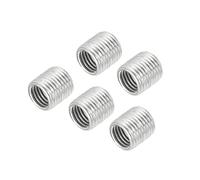 sourcing map Thread Reducing Nuts Insert M10 x 1mm Male to M8 x 1mm Fine Thread Female Adapters 10mm Long Pipe Fitting Conversion Sleeve Reducer, Pack of 5