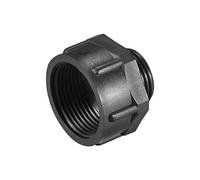 sourcing map Threaded Bushings Nylon Connector Adaptor M20 Outer Thread to M25 Inner Thread Black