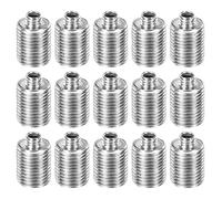 sourcing map Threaded Reducer, M10 to M5 Thread Convert Screw Adapter Pipe Fitting Connector External Male Thread Hardware Fastener Accessory, Pack of 15
