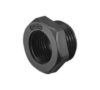 sourcing map Threaded Reducing Bushings Nylon Connector Adaptor M20 Male Thread to M16 Female Thread Black