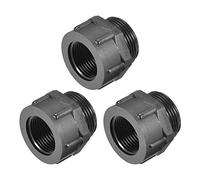 sourcing map Threaded Reducing Bushings Nylon Connector Adaptor M25 Male Thread to M20 Female Thread Black, 3 Pcs
