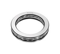 sourcing map Thrust Ball Bearings, 70mm Bore 95mm OD 18mm Thick 51114 Single Row Roller, Chrome Steel Axial Ball Bearing, ABEC5