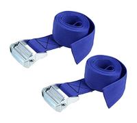 sourcing map Tie Down Strap Cam Buckle Lashing Strap 2" x 8Ft 1100lb 500Kg Load Polypropylene for Moving Securing Cargo, Blue, Pack of 2