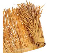 sourcing map Tiki Straw Roof 118" x 24" Mexican Artificial Palm Straw Rolls Hut Grass Skirting Roof for Garden Patio Tiki Bars Fence Party Decoration, Twisted Vine Artificial Grass