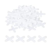 sourcing map Tile Spacers 4mm 5/32" Wall Floor Tile Cross Spacer 300Pcs | Plastic for Ceramic Tile Installation,White