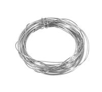 sourcing map Titanium Wire, 10 Feet x 0.5mm 24 Gauge TC4 Titanium Soft Welding Round Metal Craft Wire for Jewelry Crafts Making Soldering Electric Power (Silver Tone)