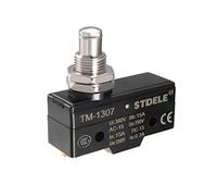 sourcing map TM-1307 SPDT 1NO+1NC Panel Mount Snap Button Type Micro Limit Switch Screw Terminals