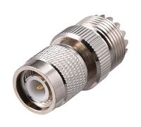 sourcing map TNC Male to UHF Female Brass Cable Connector Adapter 1pcs