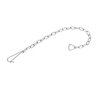 sourcing map Toilet Flapper Chain, 22cm Toilet Handle Lever Lift Flush Replacement Oval Link, 304 Stainless Steel Pack of 3